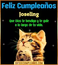 GIF Feliz Cumpleaños te guíe en tu vida Joseling